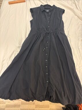 Anthropologie Sleeveless Black Dress